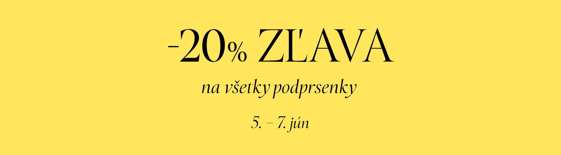 -20% zľava na v&scaron;etky podprsenky