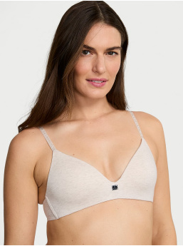 Bezdrôtová Podprsenka S Ľahkým Podšitím Cotton Logo Hardware