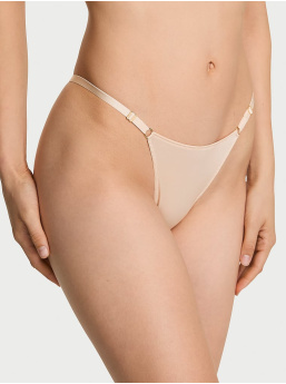 Nastaviteľné V‑String Nohavičky S Kovovými Detailmi