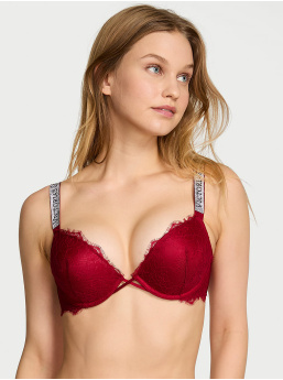 Bombshell Add-2-Cups  Push-Up Podprsenka, Remienok so Leskom