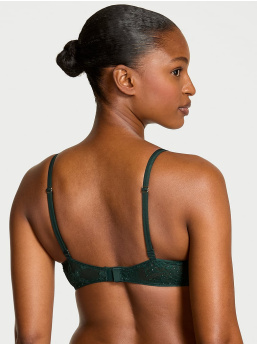 Rose Lace Shimmer Push‑Up Podprsenka