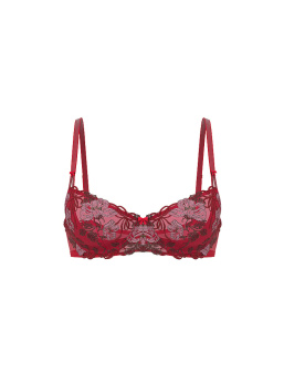 Wicked Beautiful Bows Embroidery Unlined Balconette Podprsenka