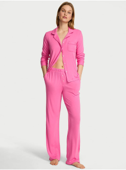 Sosoft Modal™ dlhý pyžamový set z rebrovaného modalu