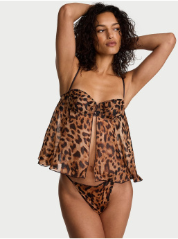 Geo Leo Šifónový Rozšírený Cami Babydoll Set