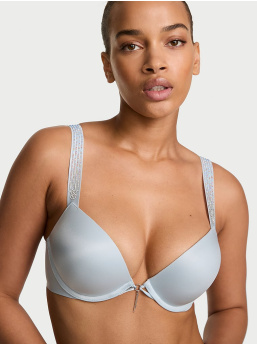 Bombshell Add-2-Cups push-up podprsenka s ombré pruhmi a lesklými ramienkami