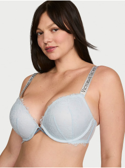 Shine Strap Lace Push-Up Bra