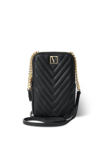 Prešívaný Telefón Crossbody Taška S Reťazou
