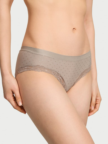 Bezšvové Čipkované Nohavičky Hiphugger Panty