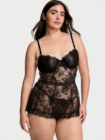 Súprava Wicked Rose Lace Lace Set Bez Podšívky