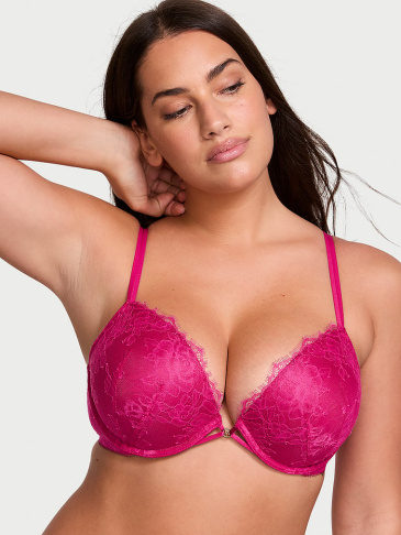 Čipkovaná Push-Up Podprsenka Rose