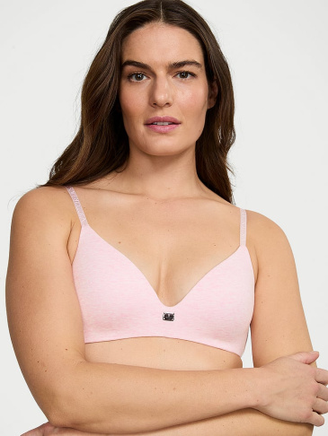 Bezdrôtová Podprsenka S Ľahkým Podšitím Cotton Logo Hardware