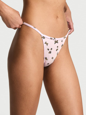 V-String Nohavičky z Bavlny s Elastanom
