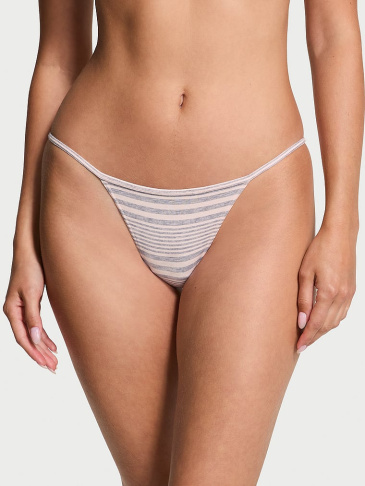 V-String Nohavičky z Bavlny s Elastanom