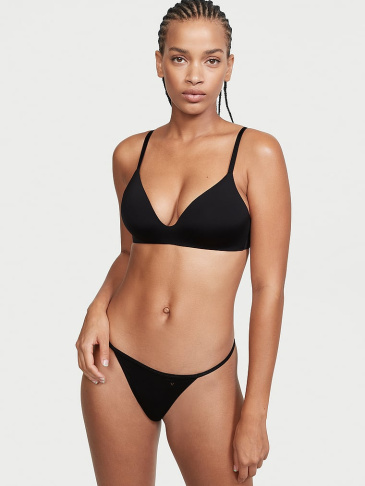 V-String Nohavičky z Bavlny s Elastanom