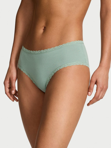 Bavlnené Čipkované Nohavičky Cheeky Panty