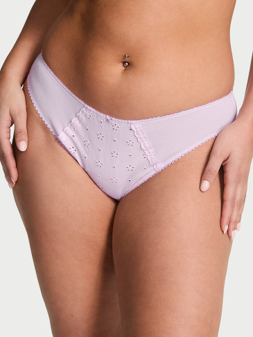 Nohavičky Bikiny Z Elastickej Bavlny S Výšivkou