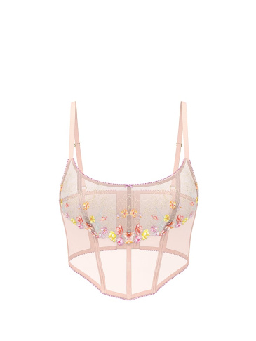 Bloom Embroidery Corset Top