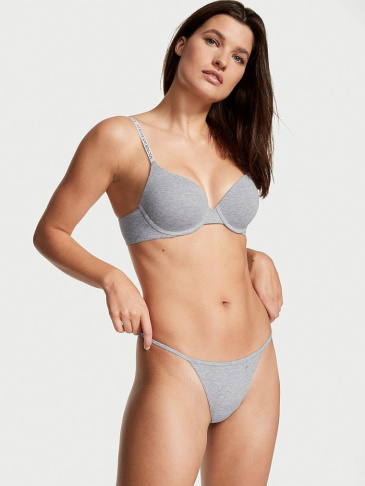 V-String Nohavičky z Bavlny s Elastanom