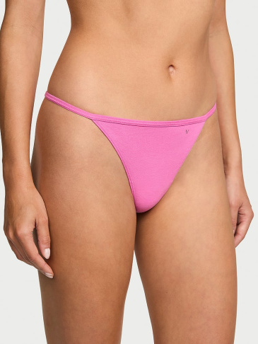 V-String Nohavičky z Bavlny s Elastanom