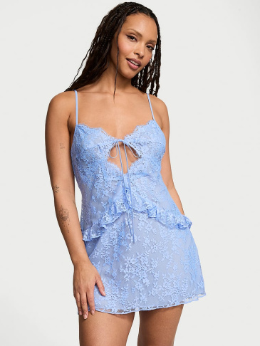 Dare To Dream Čipkované Volány Mini Slip