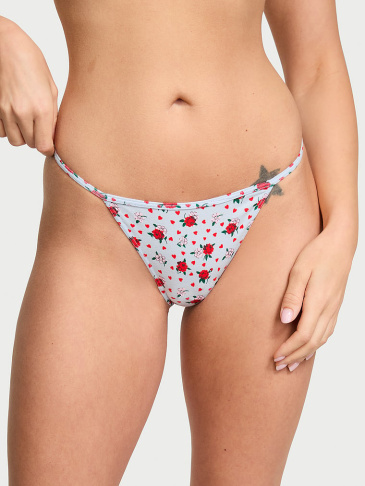 V-String Nohavičky z Bavlny s Elastanom