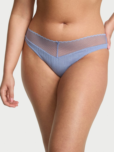 Čipkované Pointelle Bikini Nohavičky