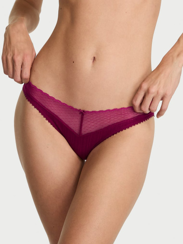 Čipkované Pointelle Bikini Nohavičky