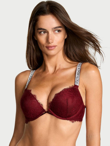 Bombshell Add-2-Cups  Push-Up Podprsenka, Remienok so Leskom