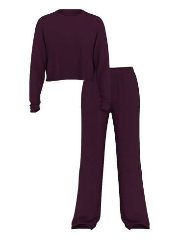 Modal Wide-Rib Long Lounge Set