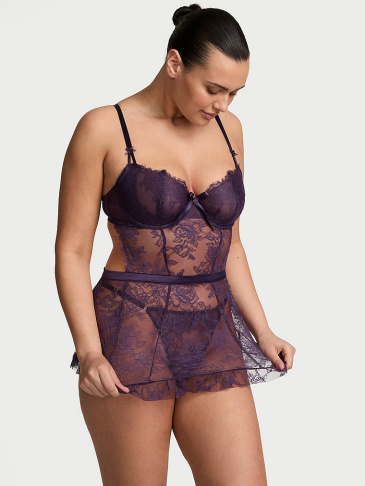 Súprava Wicked Rose Lace Lace Set Bez Podšívky