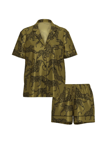 Glazed Satin Short Pajama Set
