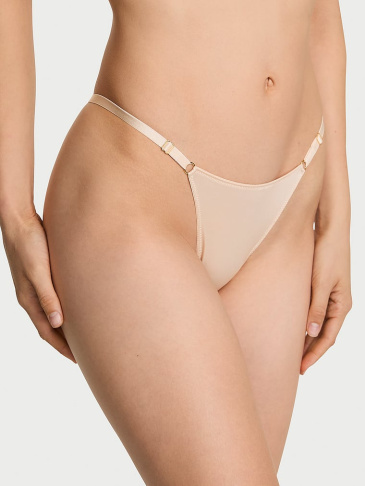 Nastaviteľné V‑String Nohavičky S Kovovými Detailmi