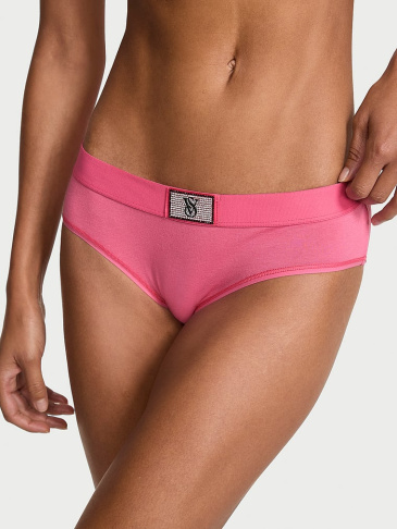 Logo Cotton Shine Patch Nohavičky Hiphugger