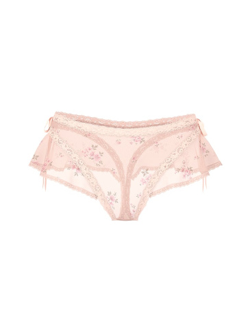 Sheer Flutter High-Leg Thong Panty