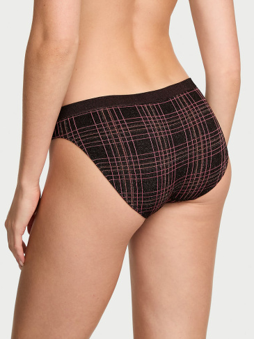 Seamless Trblietavé Kárované Bikini Nohavičky