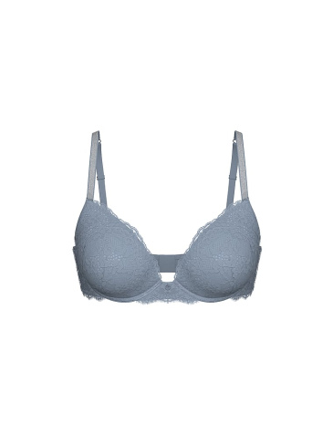Twinkle Silver Lace Push-Up Bra