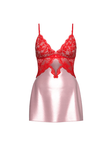 Satin & Lace Cutout Slip Dress