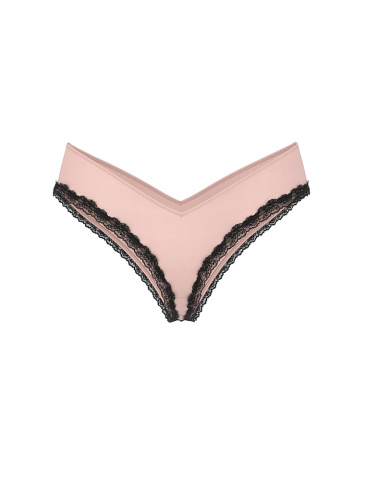 Lace-Trim High-Leg Cheeky Panty