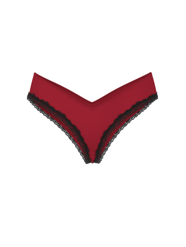 Lace-Trim High-Leg Cheeky Panty