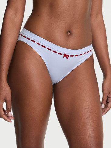Seamless Bikini Nohavičky S Pásikovým Prepletaním
