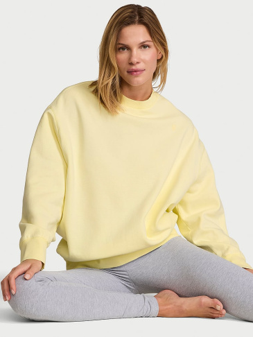 Effortless – Mikina Z Fleecu S Okrúhlym Výstrihom