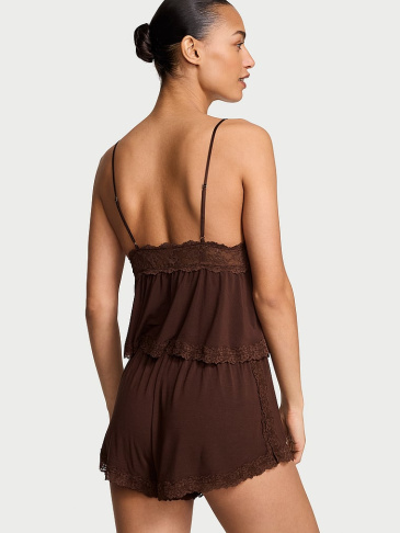 Sosoft™ Modal Lace-Trim Cami & Shorts Set
