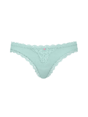 Lace-Trim Thong Panty