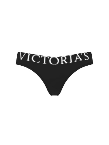 Exploded Logo Cotton Thong Panty