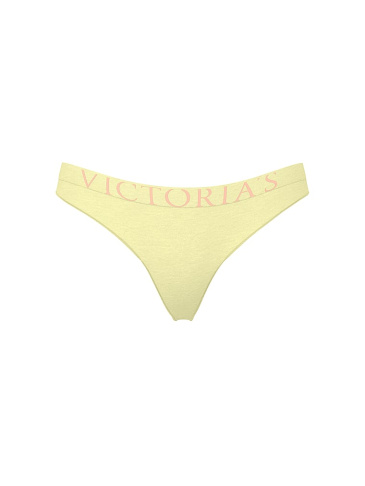 Exploded Logo Cotton Thong Panty