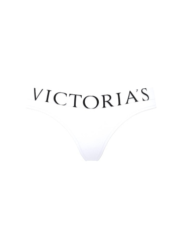 Exploded Logo Cotton Thong Panty