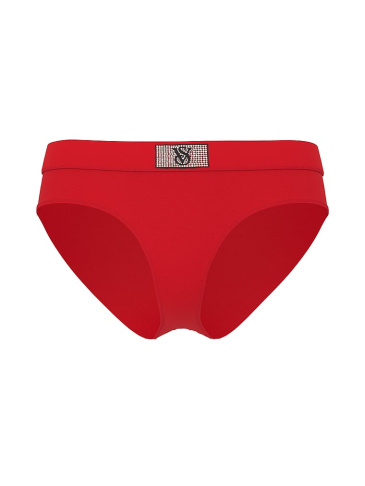 Logo Cotton Shine Patch Velvet Hiphugger Panty