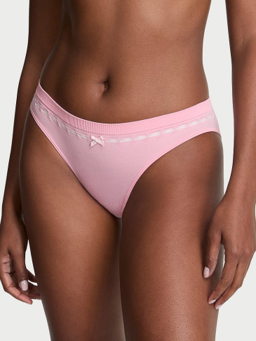 Seamless Bikini Nohavičky S Pásikovým Prepletaním