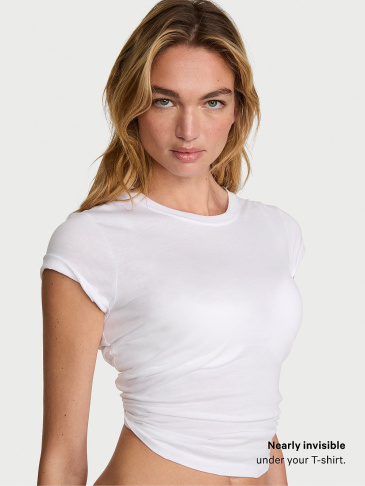 Perfect Shape Cotton Exploded Logo Push-Up Bra
