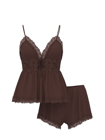 Sosoft™ Modal Lace-Trim Cami & Shorts Set